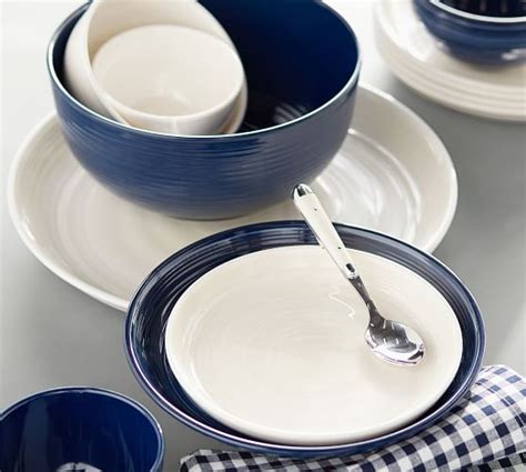 navy blue melamine dinner plates.